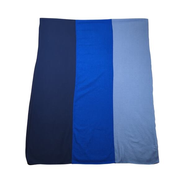 DONNI Accessories - Donni Colorblock Blue Oversized Wrap Scarf NEW